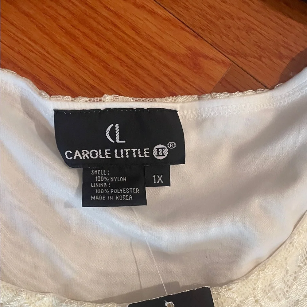Carole Little Cream Lace Maxi‎ Dress